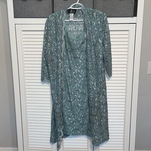 Alex Evenings Women's Lace Dress - Blue